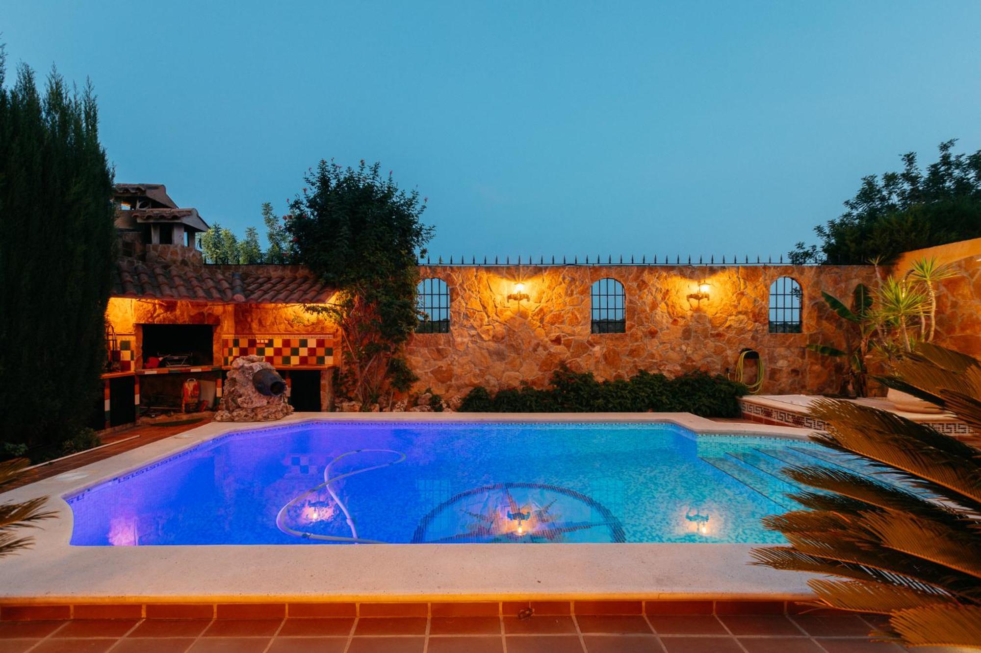 Chalet, Villa Rodeada De Naturaleza Piscina A Doce Klm De Valencia Y 7 Del Aeropuerto Valência Exterior foto
